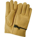 Cowhide Leather Gloves with Strap